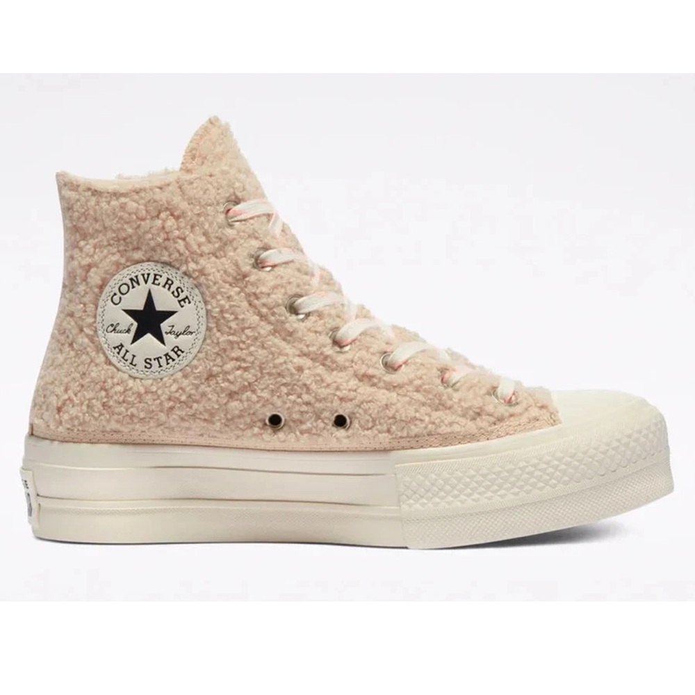 Converse Chuck Taylor All Star Faux Shearling Platform Sneakers
